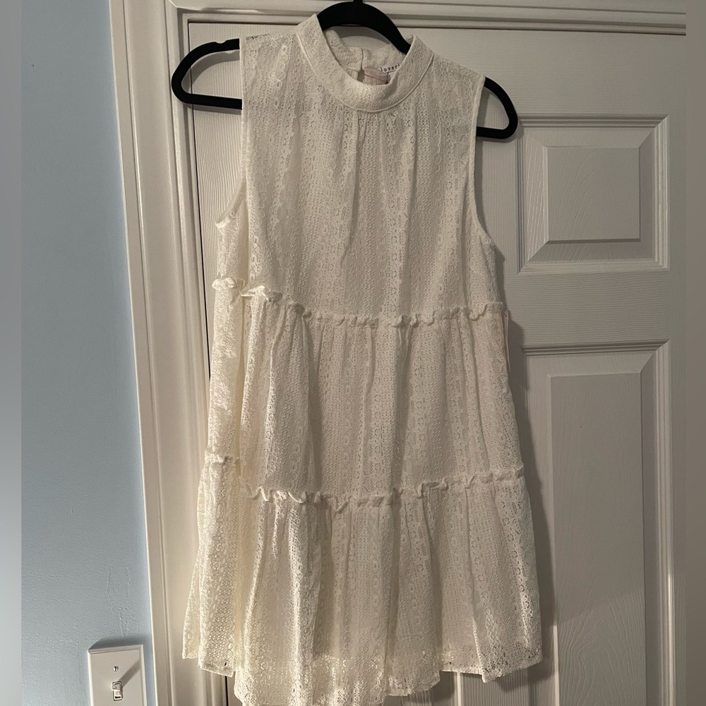 White crochet dress- new with tags from redress boutique.